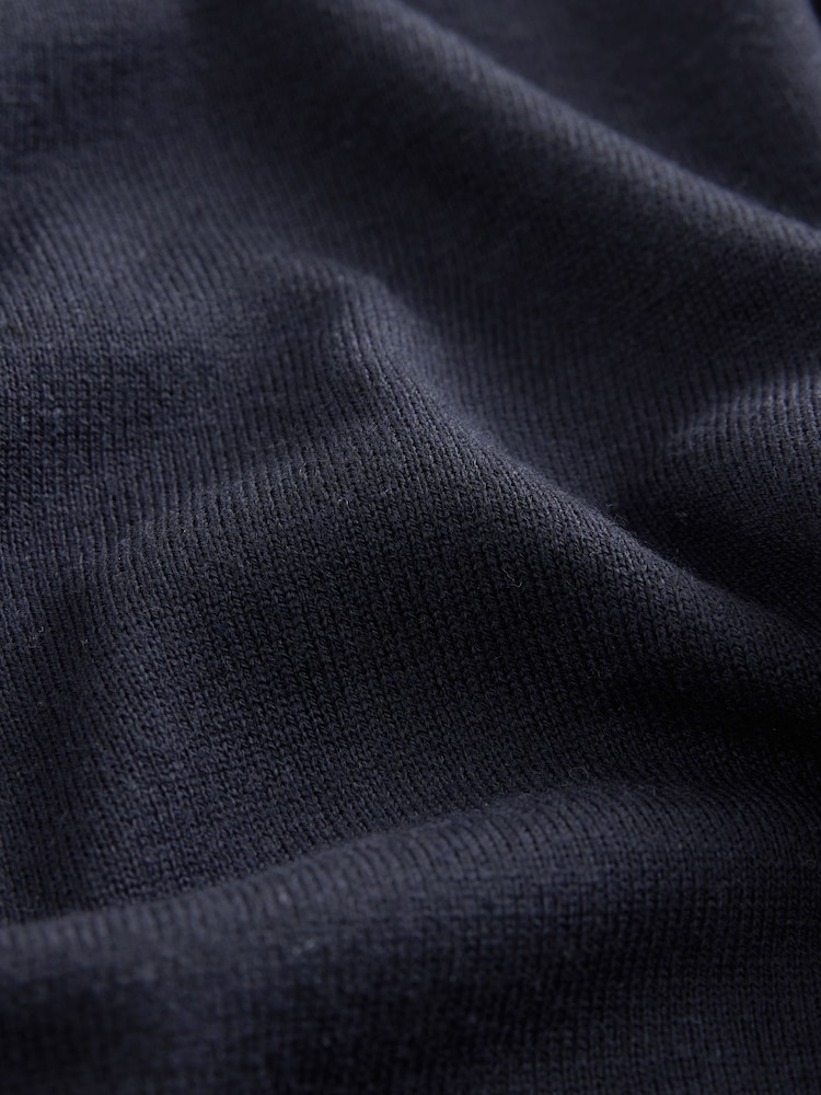 Navy Blue - Crew Neck Long Sleeve Jumper - Image 6 of 6 Navy Blue - Crew Neck Long Sleeve Jumper - Image 6 of 6