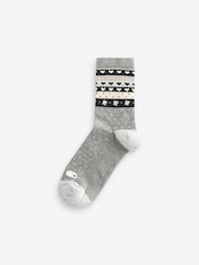 Black/White Sheep Ankle Socks 5 Pack - Image 2 of 6