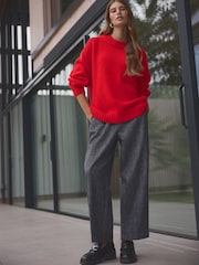Red Premium Wool Blend Co-ord Soft Touch Knitted Jumper - Image 2 of 7