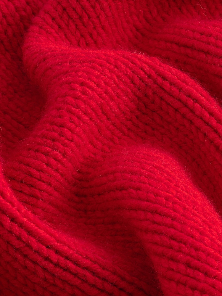 Red Premium Wool Blend Co-ord Soft Touch Knitted Jumper - Image 7 of 7