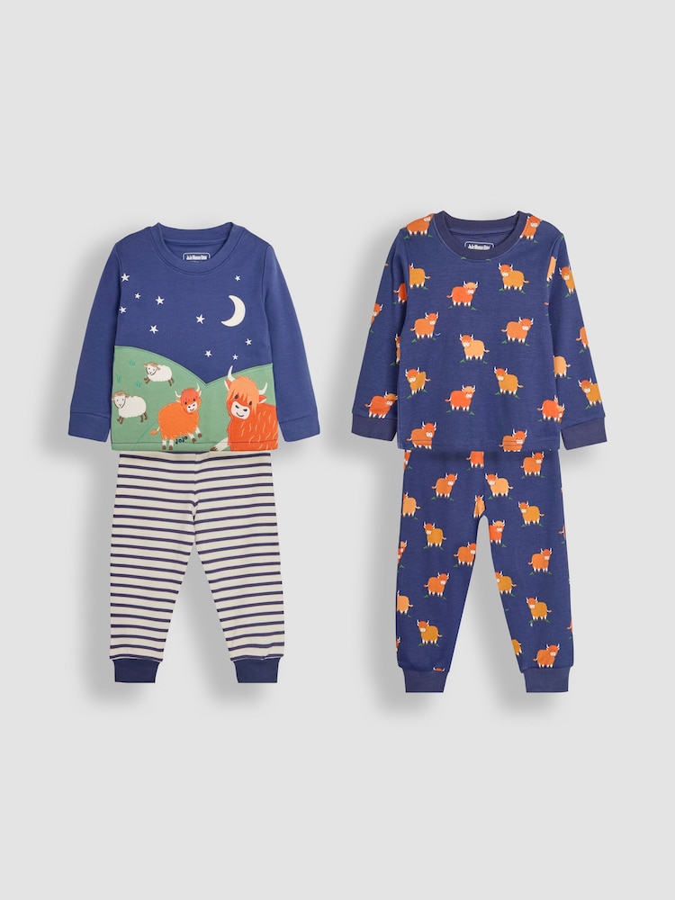 Jojo Maman Bébé 2-Pack bombažne pižame - Slika 1 iz 5