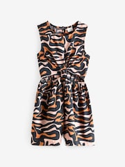Animal Print Twist Knot Playsuit (3-16yrs) - Image 6 of 8