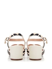 Moda in Pelle Lotsie Cross Over Block Two Part Sandals - Image 3 of 4