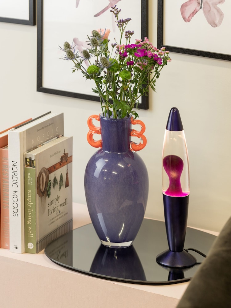 pt, Bright Purple Fiesta Vase with Handles - Image 2 of 5