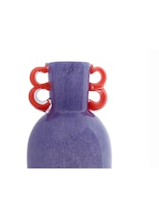 pt, Bright Purple Fiesta Vase with Handles - Image 3 of 5