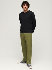 Superdry Black Essential Logo Crew Sweatshirt - Image 2 of 3