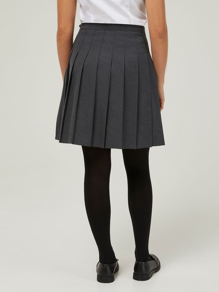 Trutex Grey 16" Stitch Down Permament Pleats School Skirt (10-16 Yrs) - Image 2 of 6