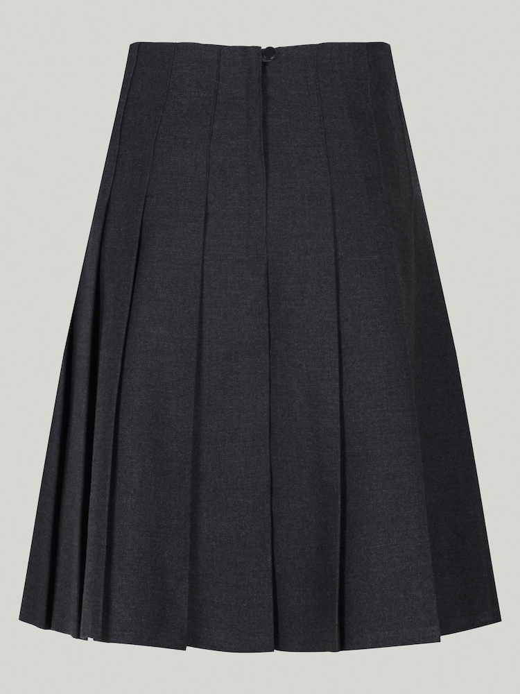 Trutex Grey 16" Stitch Down Permament Pleats School Skirt (10-16 Yrs) - Image 5 of 6