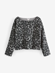 Animal Relaxed Fit Slouch Sweat Top - Image 5 of 6