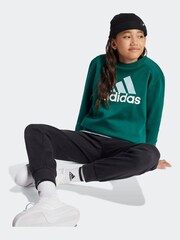adidas Green Kids Sportswear Essentials Big Logo Fleece Jogger Set - Image 2 of 7