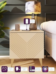 Frank Olsen Antique White AVA SMART Side Table - Image 3 of 9