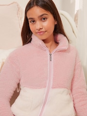 Lipsy Колор-блок Soft Touch искусственный мех Пижама (5-16yrs) - Изображение 2 из 4