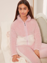 Lipsy Колор-блок Soft Touch искусственный мех Пижама (5-16yrs) - Изображение 4 из 4