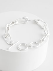 Rockett St George Silver Tone Safety Pin Bracelet - Image 4 of 7