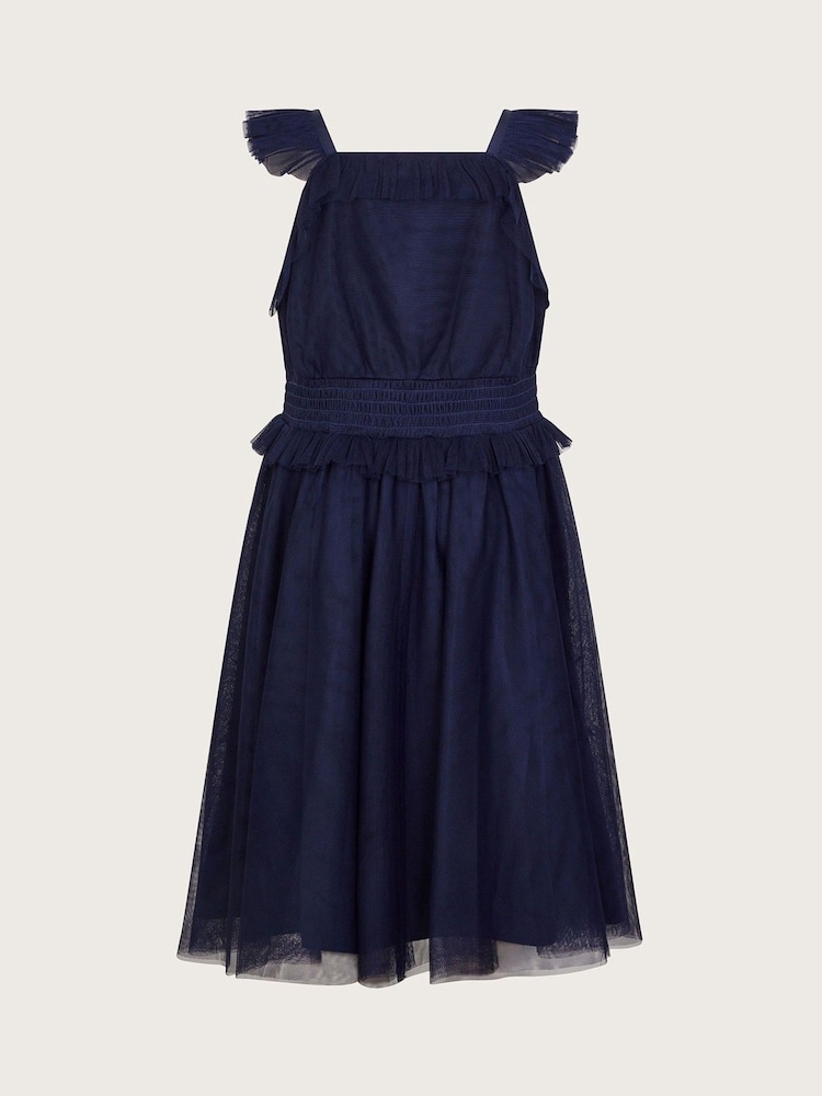 Monsoon Blue Ria Sequin Embellished Dress - Image 2 of 3