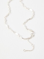 Oliver Bonas Silver Plated Mariana Link And Loop Chain Necklace - Image 3 of 5