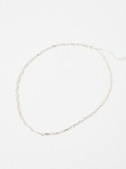 Oliver Bonas Silver Plated Mariana Link And Loop Chain Necklace - Image 4 of 5