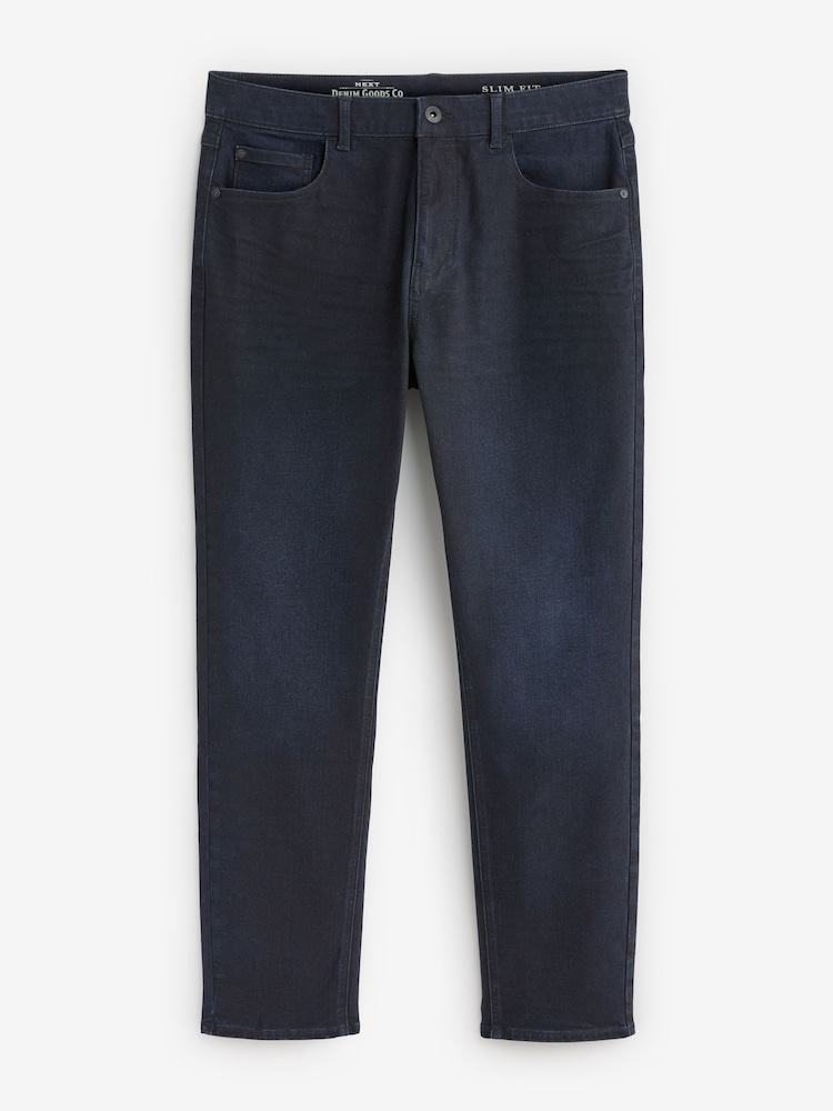 Ink Blue Slim Fit Essential Stretch Jeans - Image 6 of 10