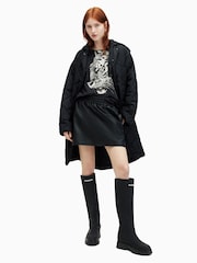 AllSaints Black 100% Cotton Tigress Anna T-Shirt - Image 4 of 6