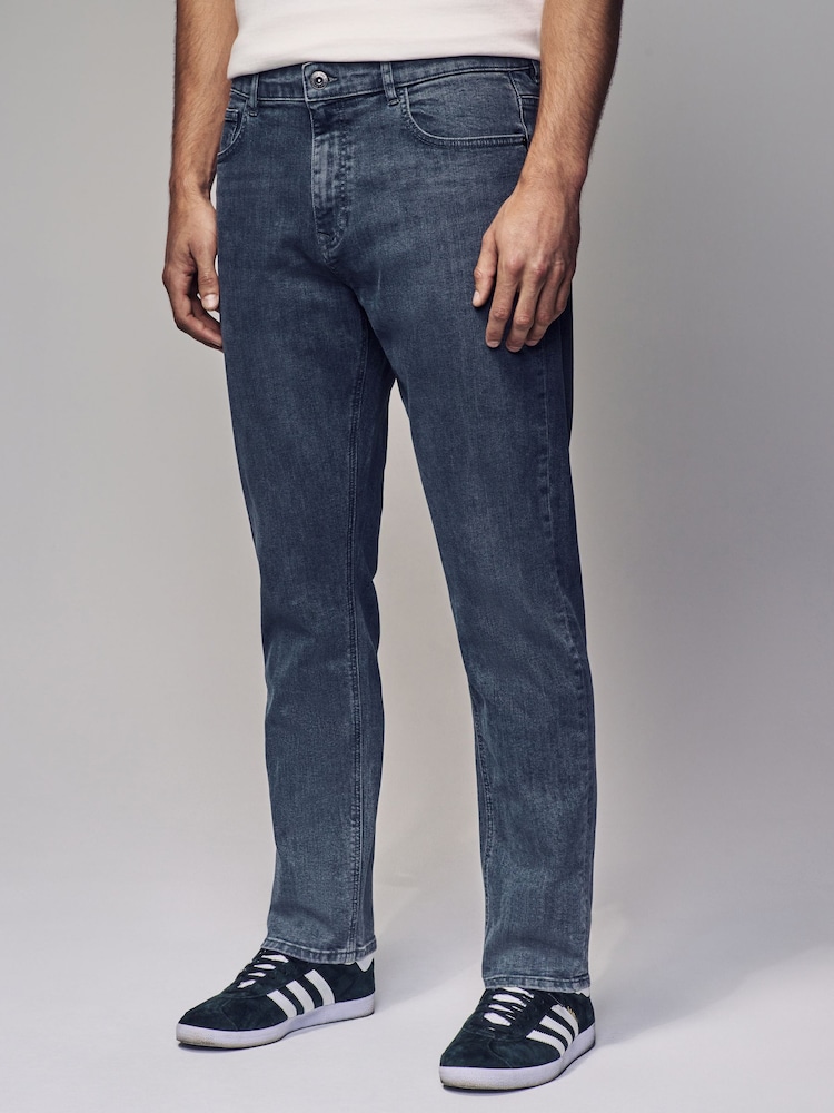 Grey Steel Slim Fit Classic Stretch Jeans - Image 1 of 10