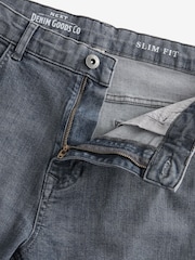 Grey Steel Slim Fit Classic Stretch Jeans - Image 7 of 10