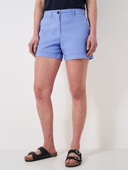 Crew Clothing Blue Chino Turn-Up Shorts - Image 4 of 4