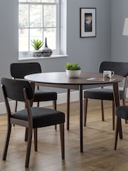 Julian Bowen Walnut Farringdon Circular Table - Image 1 of 5