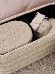 Tweedy Boucle Mink Otis Ottoman And Stool Set - Image 3 of 9