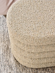 Tweedy Boucle Mink Otis Ottoman And Stool Set - Image 5 of 9