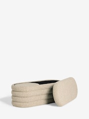 Tweedy Boucle Mink Otis Ottoman And Stool Set - Image 8 of 9