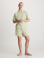 Calvin Klein Green Button Down Shirt & Shorts Set - Image 1 of 4