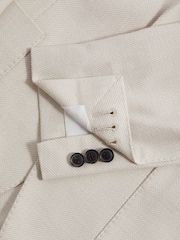 Reiss Stone Aphrodite Single Breasted Blazer With Cotton - Image 10 of 10