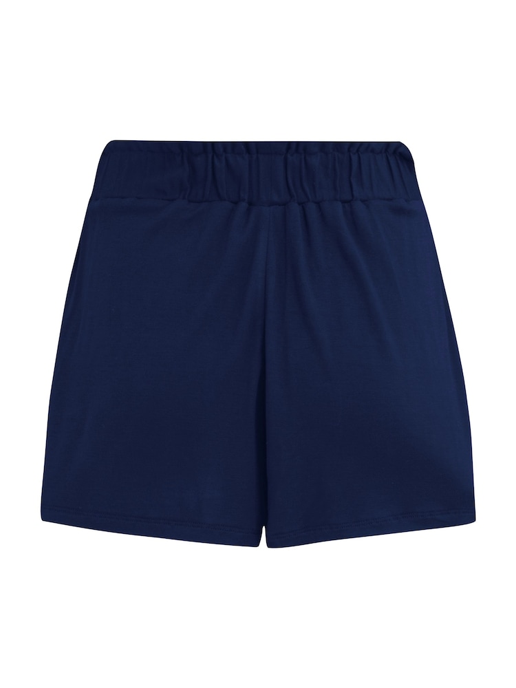 Pour Moi Blue Jersey Beach Shorts - Image 4 of 4