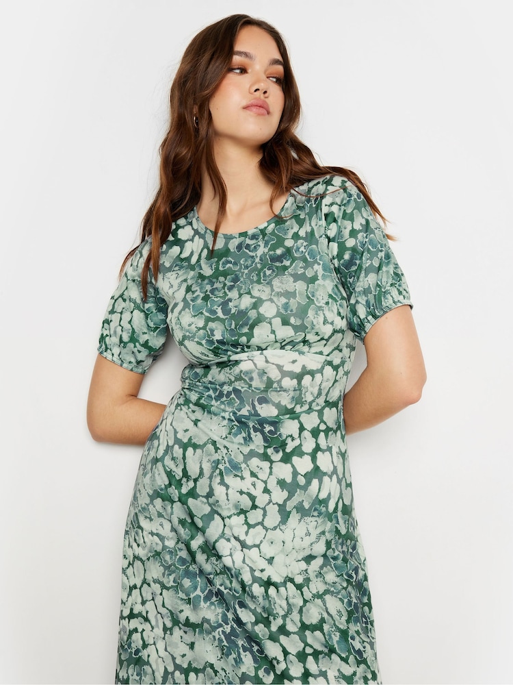 Long Tall Sally LTS Tall Sage Green Animal Print Midi Dress - Imagen 2 de 5 Long Tall Sally LTS Tall Sage Green Animal Print Midi Dress - Imagen 2 de 5