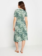 Long Tall Sally Green LTS Tall Sage Green Animal Print Midi Dress - Image 3 of 5