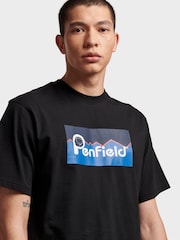 Penfield Black Mens Relaxed Fit Large Original Logo 100% Cotton T-Shirt - Image 3 of 6