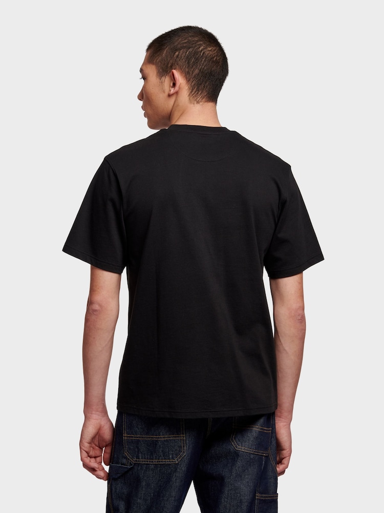 Penfield Black Mens Relaxed Fit Large Original Logo 100% Cotton T-Shirt - Image 4 of 6