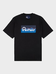 Penfield Black Mens Relaxed Fit Large Original Logo 100% Cotton T-Shirt - Image 5 of 6