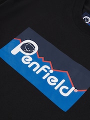 Penfield Black Mens Relaxed Fit Large Original Logo 100% Cotton T-Shirt - Image 6 of 6