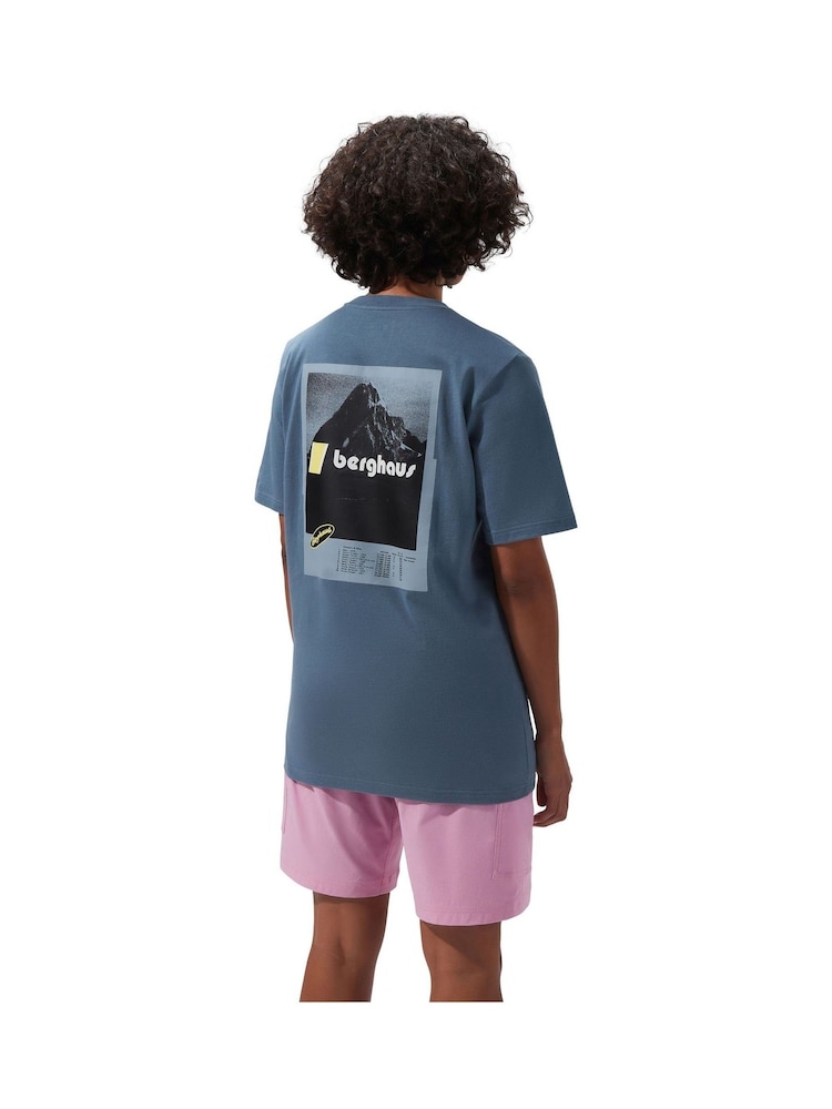 Berghaus Grey Climbing Record Short Sleeve 100% Cotton T-Shirt - Image 2 of 11 Berghaus Grey Climbing Record Short Sleeve 100% Cotton T-Shirt - Image 2 of 11