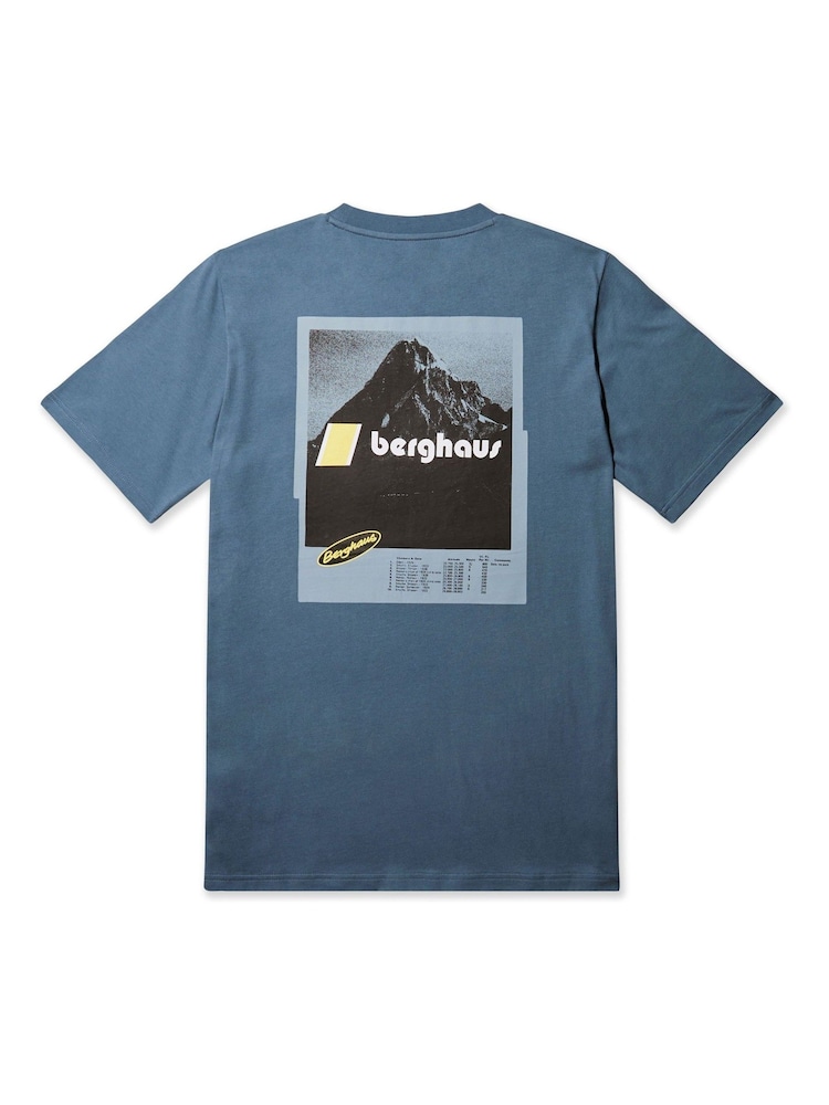 Berghaus Grey Climbing Record Short Sleeve 100% Cotton T-Shirt - Image 9 of 11