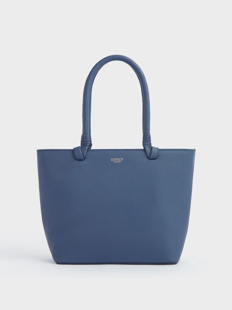 OSPREY LONDON Tan The Collier Leather Shoulder Tote Bag - Image 1 of 4
