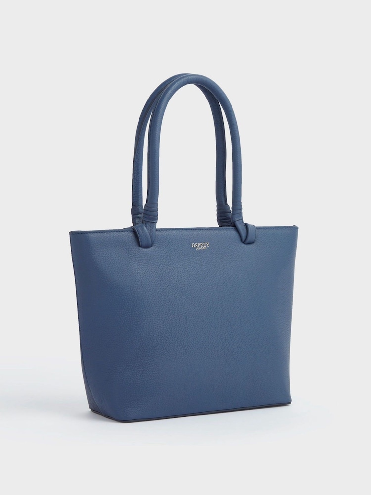 OSPREY LONDON Tan The Collier Leather Shoulder Tote Bag - Image 2 of 4