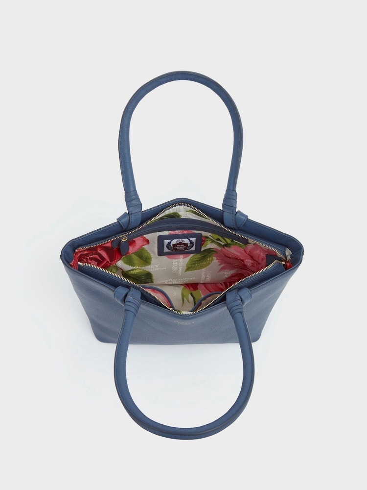 OSPREY LONDON Tan The Collier Leather Shoulder Tote Bag - Image 3 of 4