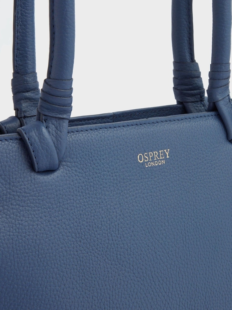 OSPREY LONDON Tan The Collier Leather Shoulder Tote Bag - Image 4 of 4