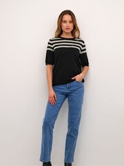 Kaffe Milo Short Sleeve Knit Top - Image 3 of 6