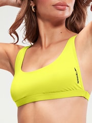Speedo Yellow Womens Quick Drying Convertible Bikini Top - Image 4 of 5