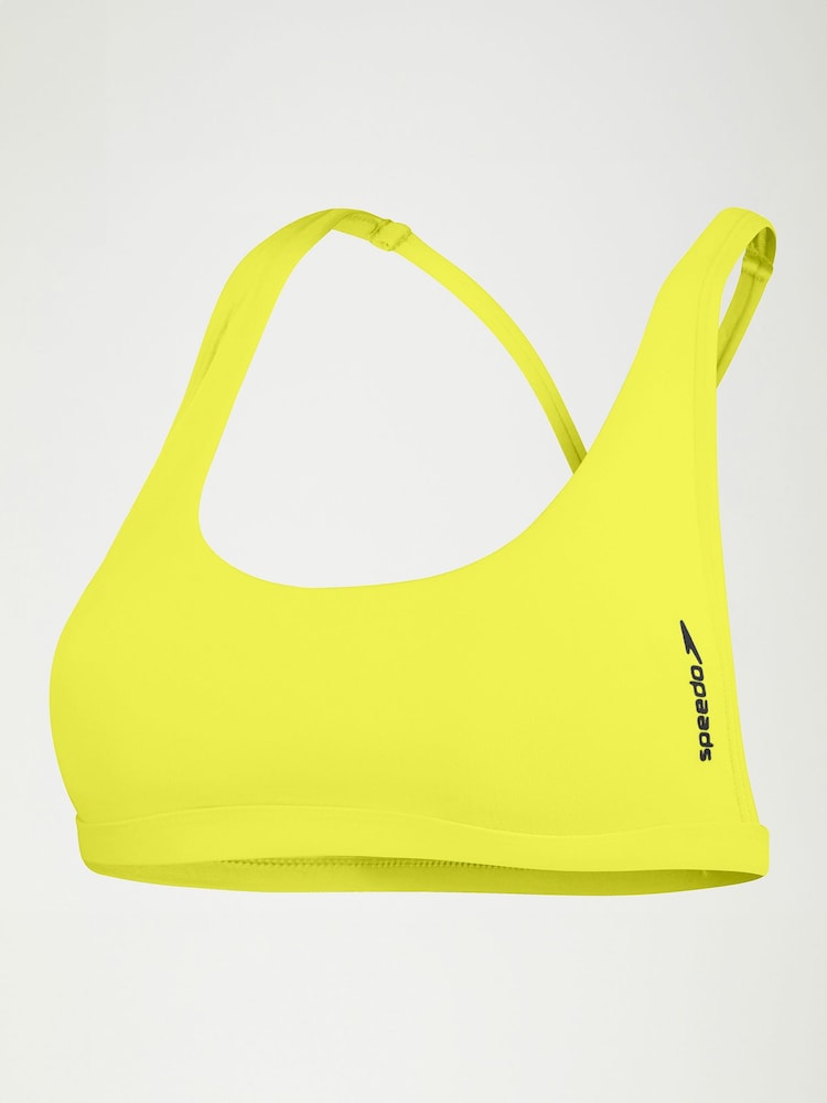 Speedo Yellow Womens Quick Drying Convertible Bikini Top - Image 5 of 5