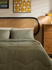 Night Lark Plain Coverless Duvet and Pillowcase Set - Image 1 of 6
