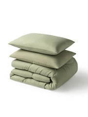 Night Lark Plain Coverless Duvet and Pillowcase Set - Image 5 of 6